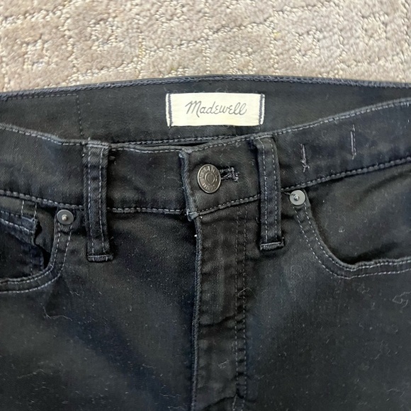 NWOT Madewell Black 10" High-Rise Skinny Jeans, Size 27 Tall - Picture 6 of 16